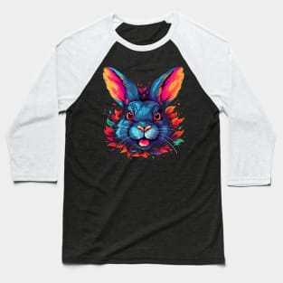 Rabbit Smiling Baseball T-Shirt